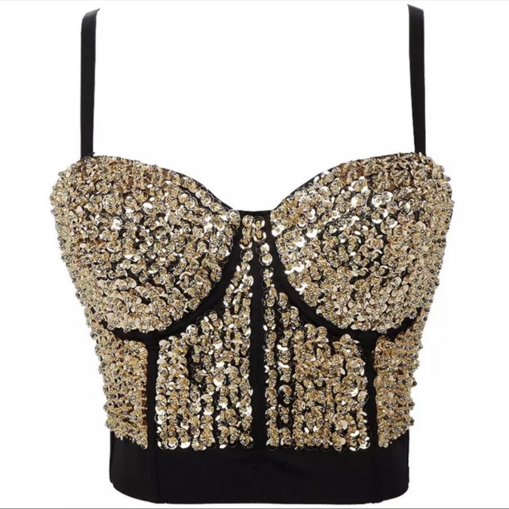 Sexy bright beading sequins night club